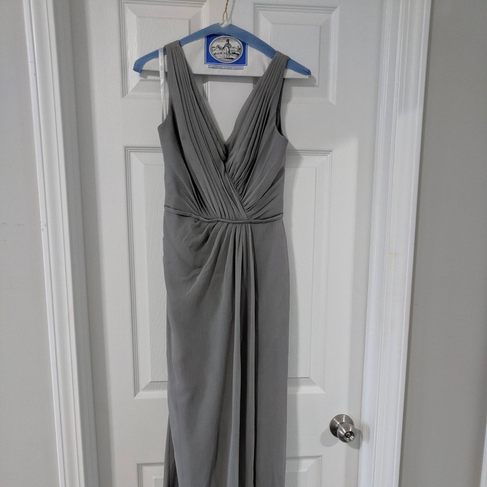 Grey bridesmaid dress